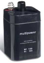multipower Batterie 6V/5 Ah(C20) Multipower MP5-6S  MP4,5-6S