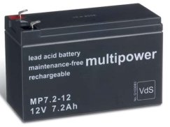 multipower-Batterie 12V/7,2Ah(C20) Multipower MP7,2-12