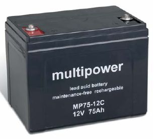 multipower Batterie 12V/75 Ah(C20) Multipower MP75-12C
