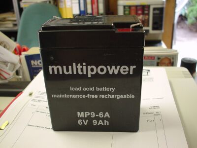 multipower Batterie 6V/9Ah(C20) Multipower MP9-6A