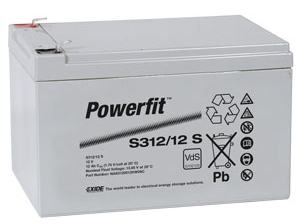 EXIDE powerfit VdS 12V/12Ah(C20) NAS3120012VW0SA S312/12 S