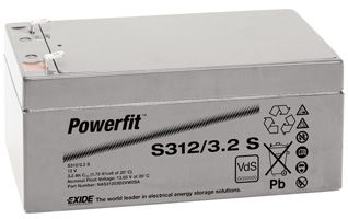 EXIDE powerfit Batterie 12V/3,2 Ah(C20) NAS31203D2VW0SC S312/3,2 S