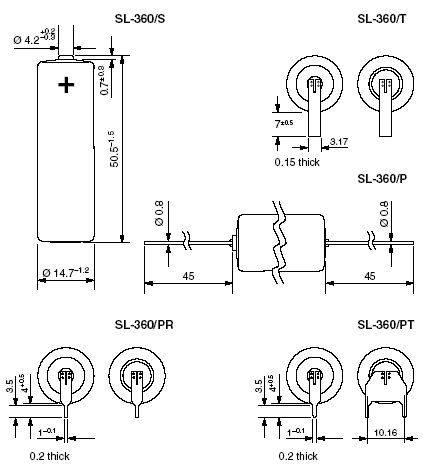 SONNENSCHEIN Lithium Batterie 3,6V/2,3Ah 1110360100  SL-360/S