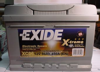 EXIDE X-TREME-Starterbatterie 12V/60Ah(C20)