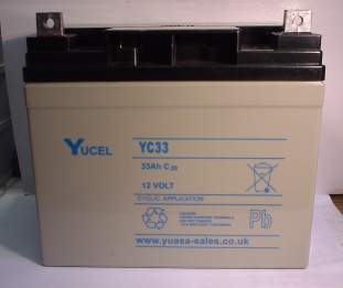 YUASA-Batterie 12V/33 Ah(C20) zyklenfest (YUCEL)  YC33